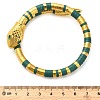 Snake Alloy Bangles for Women BJEW-Z135-01G-01-3