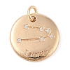Brass with Clear Cubic Zirconia Pendants LS-KK-N256-24B-G-1