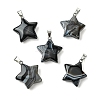 Natural Banded Agate Pendants GG-K002-10Q-1