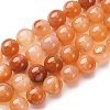 Natural Red Agate Beads Strands G-R015-B02-10mm-2