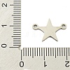 Non-Tarnish 201 Stainless Steel Connector Charms STAS-M015-19P-3