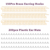 150Pcs Brass Earring Hooks KK-DC0002-43-3