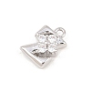 26Pcs Brass Micro Pave Clear Cubic Zirconia Charms KK-Z151-18P-3