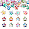 20Pcs Polymer Clay Flower & CCB Frame Links Connector Charms CLAY-TADJ0001-08P-2