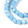 Anti-Tarnish Electroplate Glass Beads Strands LS-EGLA-T021-4mm-15-10-3