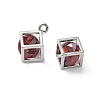 Brass Micro Pave Cubic Zirconia Pendants KK-A299-23P-05-2