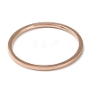 Ion Plating(IP) 304 Stainless Steel Simple Plain Band Finger Ring for Women Men RJEW-F152-05RG-2