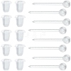 SOFPLATE 500Pcs Eco-Friendly Plastic Stud Earring Findings KY-SP0001-01A-1