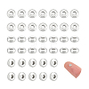 60Pcs Rondelle 925 Sterling Silver Spacer Beads STER-PH0003-82-6