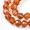 Baking Paint Transparent Glass Beads X1-DGLA-A035-T8mm-A04-4