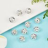 Brass Rhinestone Beads X-RB-A011-8mm-28S-2