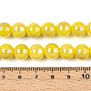 Electroplate Opaque Glass Beads Strands GLAA-T032-P10mm-AB16-4