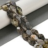 Natural Bamboo Leaf Agate Beads Strands G-NH0014-D01-01-2