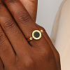 Roman Numerals Brass Finger Ring IJ4807-02-3
