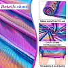 Rainbow Color Polyester Fabric DIY-WH0569-80B-4