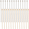 200Pcs 2 Colors Iron Ball Chains with Connectors IFIN-SP0001-15-1