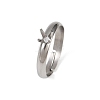 304 Stainless Steel Cuff Ring Components STAS-D372-01P-1