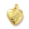 Rack Plating Brass Locket Pendants X-KK-I688-04G-1