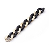 Handmade Imitation Gemstone Style Acrylic Curb Chains AJEW-JB00523-02-3
