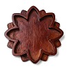 Lotus Flower Wooden Mandala Crystal Ball Holder WOCR-PW0004-01A-1