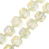 Electroplate Glass Beads Strands EGLA-N008-018-D01-1