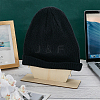 Head Shaped Wooden Hat Display Stands ODIS-WH0086-148C-5