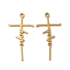 Ion Plating(IP) 304 Stainless Steel Pendants STAS-H212-05G-1