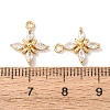 Brass Micro Pave Cubic Zirconia Pendants KK-A295-04G-3