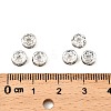 Brass Grade A Rhinestone Spacer Beads RSB036NF-05-2