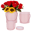 3Pcs Paper Flower Hugging Bucket AJEW-BC0009-74B-1