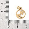 Ion Plating(IP) 304 Stainless Steel Charms STAS-R135-05G-07-3