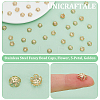 Unicraftalev 100Pcs 304 Stainless Steel Fancy Bead Caps STAS-UN0035-12-5