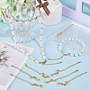 14Pcs Brass Chain Extender KK-BBC0019-13-4