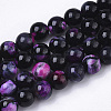 Natural Fire Crackle Agate Beads Strands G-N326-14C-03-1