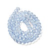 Transparent Baking Paint Glass Beads Strands DGLA-A034-T8mm-D13-2