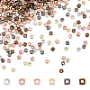 2400Pcs 6 Colors Electroplated CCB Plastic Spacer Beads FIND-HY0001-92-1