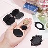 10Pcs 10 Styles Oval Alloy Pendants Cabochon Settings FIND-SC0009-96-3