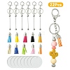 DIY Alloy Bar Beadable Keychain Making Kits DIY-YW0008-76-2