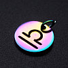 Rainbow Color Ion Plating(IP) 201 Stainless Steel Charms STAS-Q201-JN166-7-2