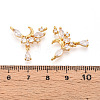 Brass Micro Pave Cubic Zirconia Pendants X1-KK-N263-46G-3