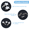 Alloy Alligator Hair Clips OHAR-HS0001-02-4
