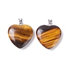 Natural Tiger Eye Pendants G-G956-B42-FF-2