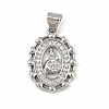 Brass Micro Pave Cubic Zirconia Pendants KK-P323-11C-P01-1