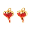 Brass Enamel Pendants KK-K364-25C-01-1
