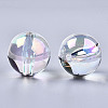 Transparent Acrylic Beads X-PACR-N010-002B-01-2