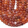 Natural Fire Crackle Agate Beads Strands G-G212-8mm-10-2