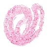 Transparent Glass Beads Strands GL-CBAAE04-01B-4