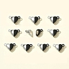 10 Sets Alloy Heart Magnetic Clasps FIND-FS0003-25-7