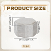 1Pc 3-Slot Octagon Velvet Rings Storage Boxes CON-LP0001-89B-2