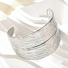 304 Stainless Steel Cuff Bangles for Women BJEW-Z096-02P-2